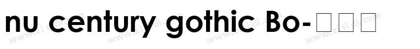 nu century gothic Bo字体转换